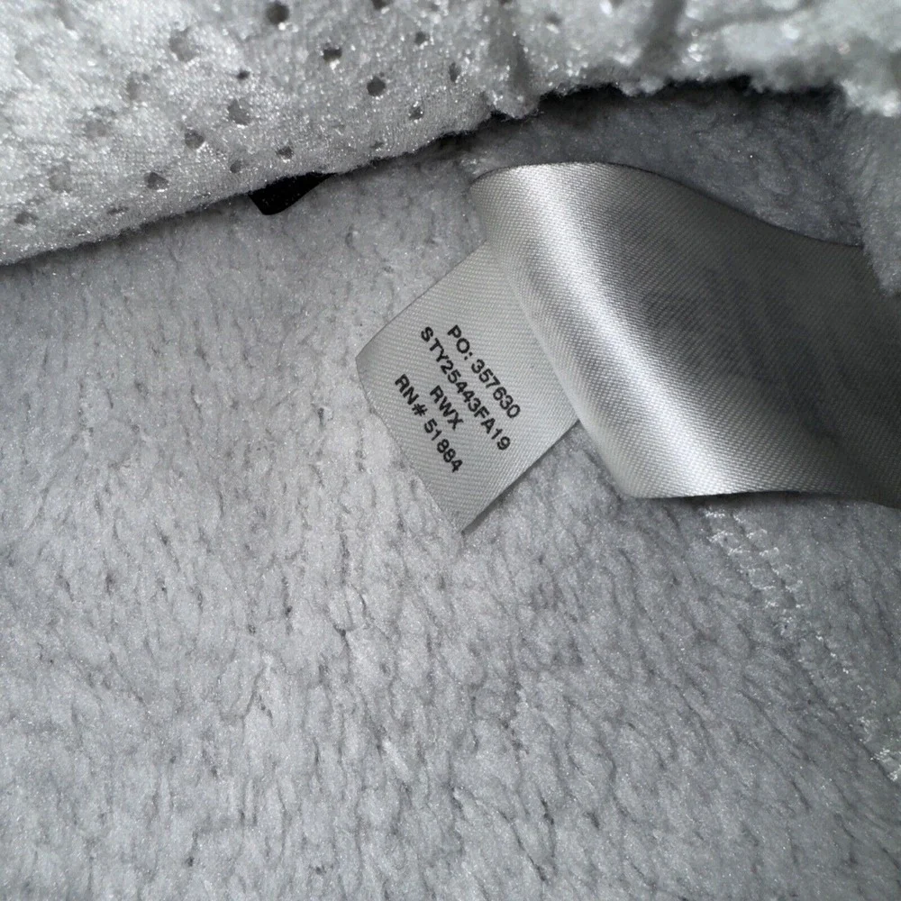 PATAGONIA Women's Re-Tool 1/4 Snap-T Pullover Fleece Off White Grey Size Small - Picture 6 of 6